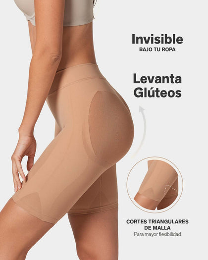 Panty faja seamless con efecto levanta cola#color_852-cafe-medio