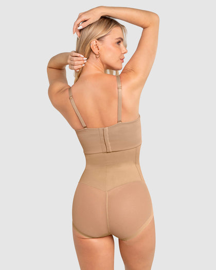 Faja pantalón de tiro alto y compresión de abdomen invisible en glúteos