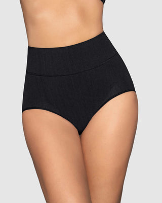 Panty faja de compresión moderada tiro alto en SkinFuse®#color_700-negro