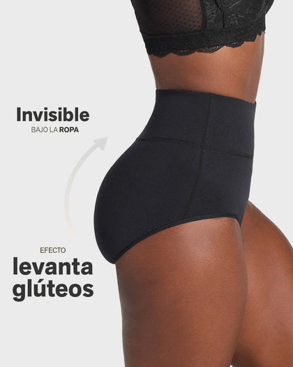Panty faja de compresión moderada tiro alto en SkinFuse®#color_700-negro