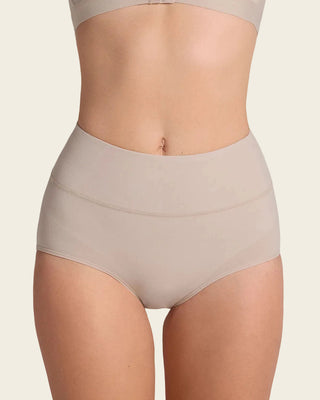 Panty faja de compresión moderada tiro alto en SkinFuse®#color_802-cafe-claro