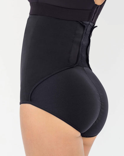 Faja pantalón postquirúrgica con laterales en velcro#color_700-negro