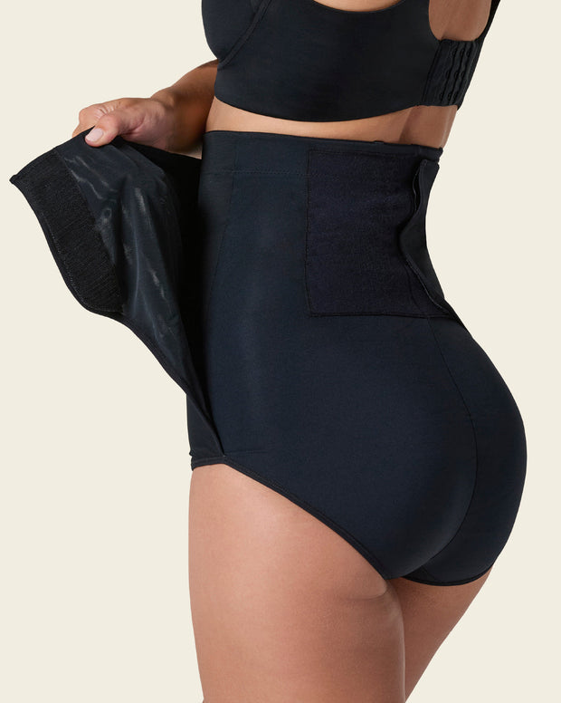 Panty faja postparto y postquirúrgico con laterales en velcro