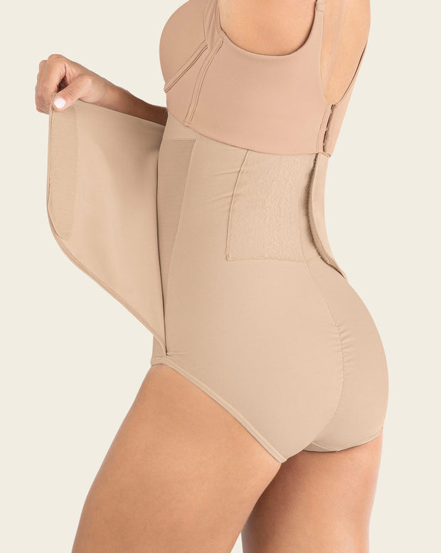 Panty faja postparto y postquirúrgico con laterales anchos en velcro