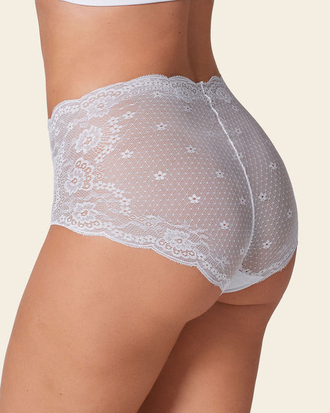 Panty clásico en encaje Smartlace®#color_000-blanco