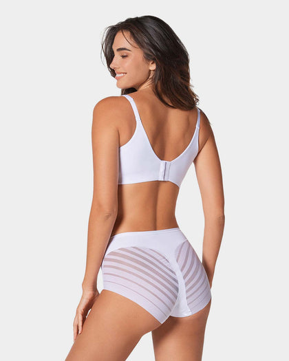 Panty faja clásico con compresión moderada de abdomen y bandas en tul