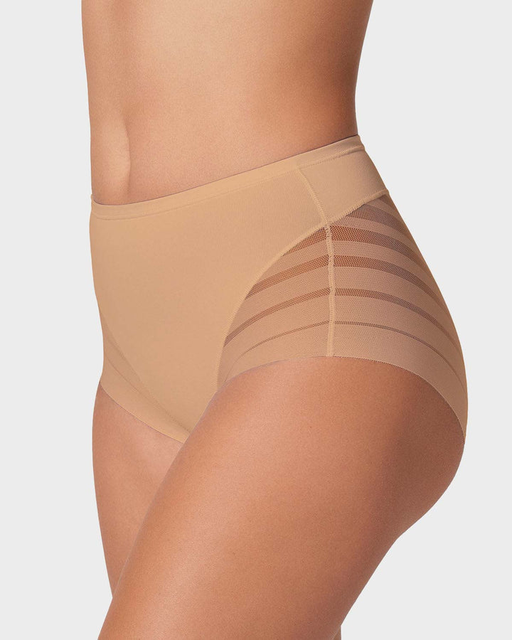 Panty faja clásico con compresión moderada de abdomen y bandas en tul