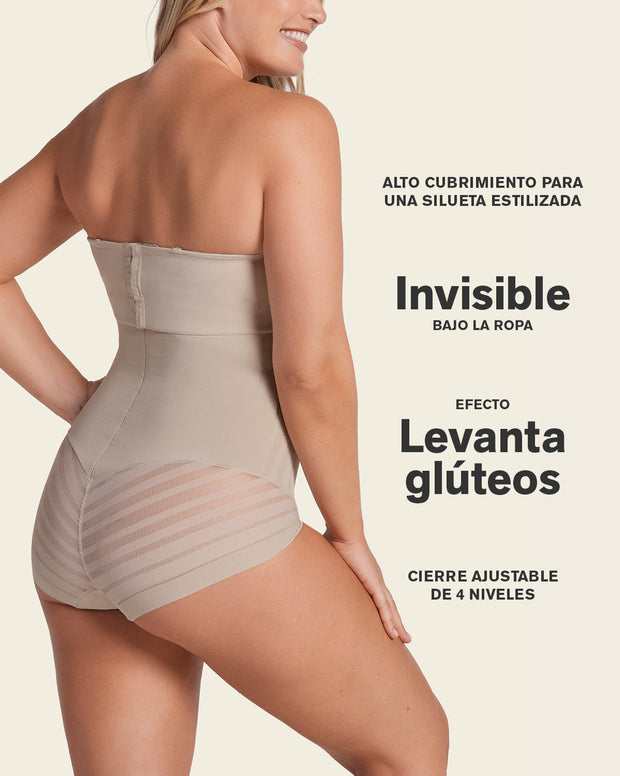 Panty faja busto libre de compresión de abdomen invisible en piernas