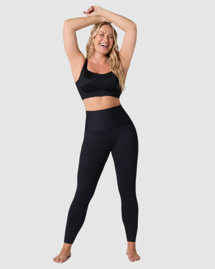 Legging de compresión con short interno levanta cola