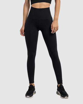 Legging deportivo tiro alto de compresión y de secado rápido#color_700-negro