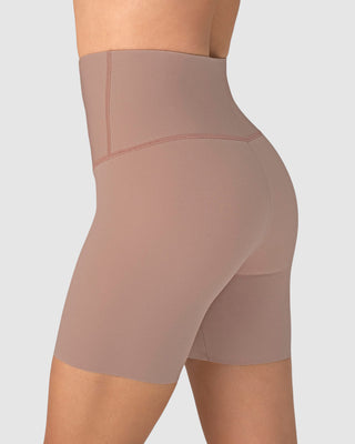 Short de compresión de abdomen y cintura que disimula la celulitis#color_281-rosa-palido