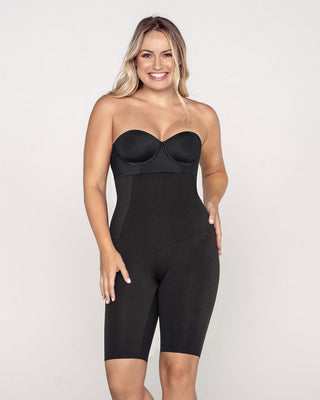 Faja pantalón de tiro alto con compresión en abdomen y cintura#color_700-negro