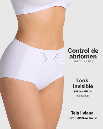 Panty clásico con tela inteligente sin costuras#color_000-blanco