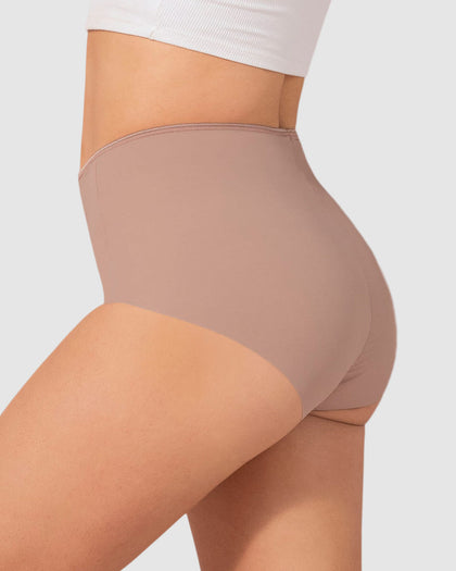 Panty clásico efecto invisible de compresión fuerte en abdomen#color_281-palo-de-rosa