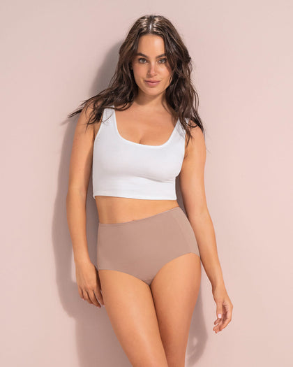 Panty clásico efecto invisible de compresión fuerte en abdomen