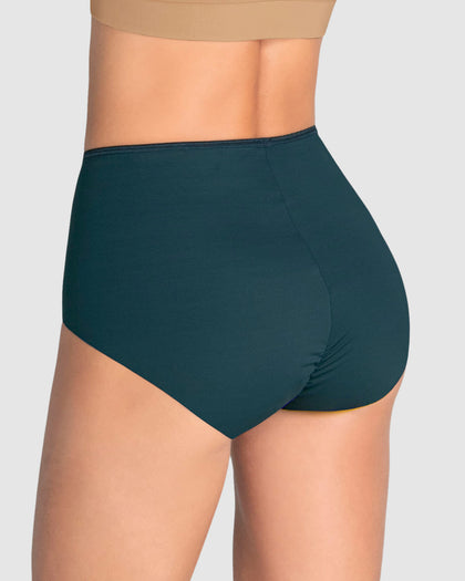 Panty clásico efecto invisible de compresión fuerte en abdomen#color_650-azul-petroleo