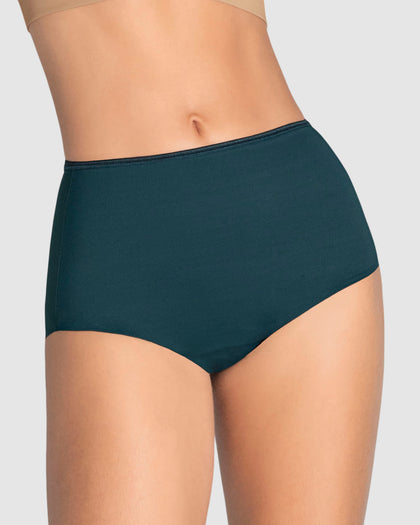 Panty clásico efecto invisible de compresión fuerte en abdomen#color_650-azul-petroleo