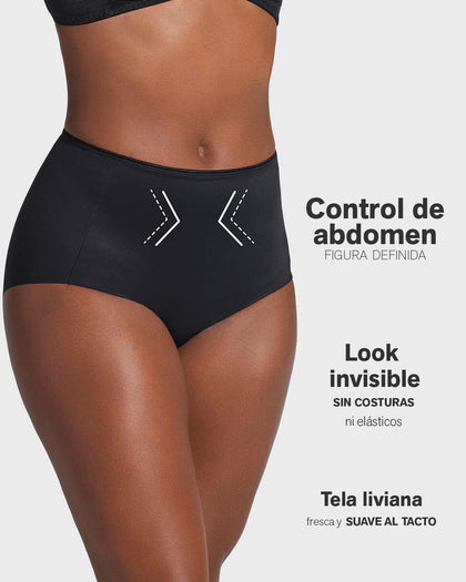 Panty clásico efecto invisible de compresión fuerte en abdomen#color_700-negro