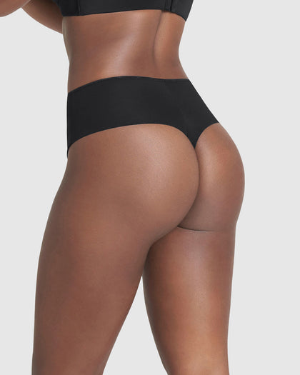 Panty faja brasilera de compresión fuerte tiro alto#color_700-negro
