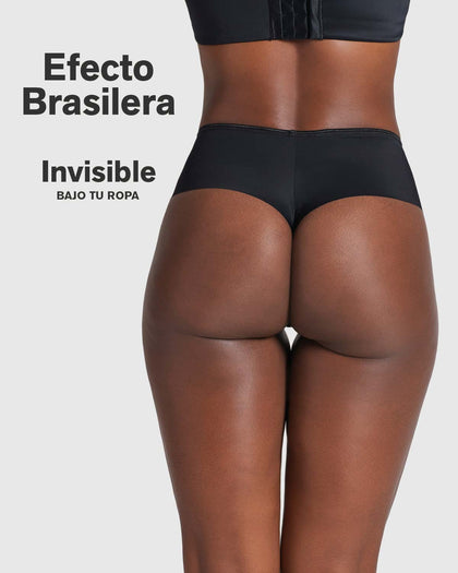 Panty faja brasilera de compresión fuerte tiro alto#color_700-negro