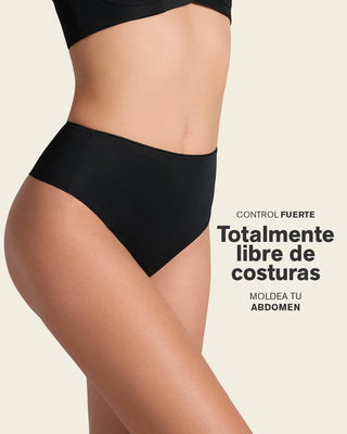 Panty faja brasilera de compresión fuerte tiro alto#color_700-negro
