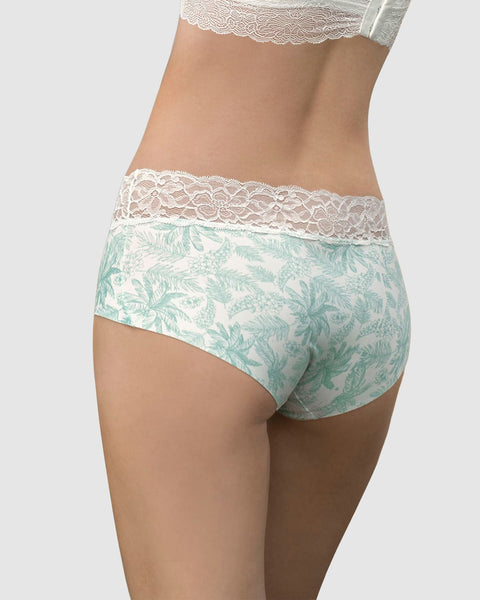 Panty hípster en tela ultraliviana con franja de SmartLace®#color_178-palmeras