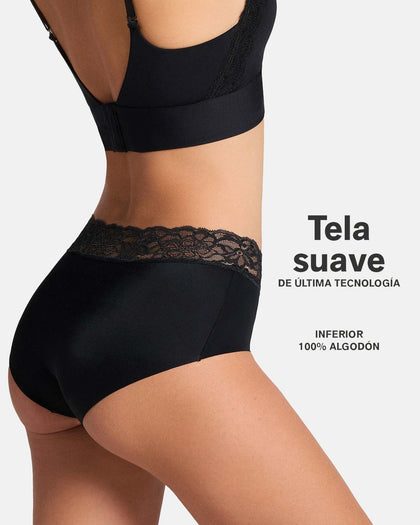 Panty hípster en tela ultraliviana con franja de SmartLace®#color_700-negro