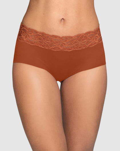 Panty hípster en tela ultraliviana con franja de encaje#color_a89-terracota