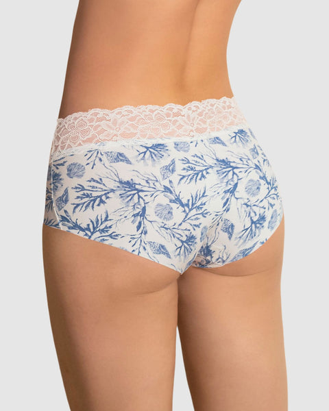 Panty hípster en tela ultraliviana con franja de SmartLace®#color_b50-estampado-azul