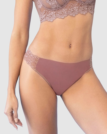 Brasilera invisible con toques de encaje en laterales#color_a66-rosado