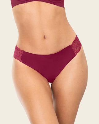 Brasilera invisible con toques de encaje en laterales#color_a97-vino