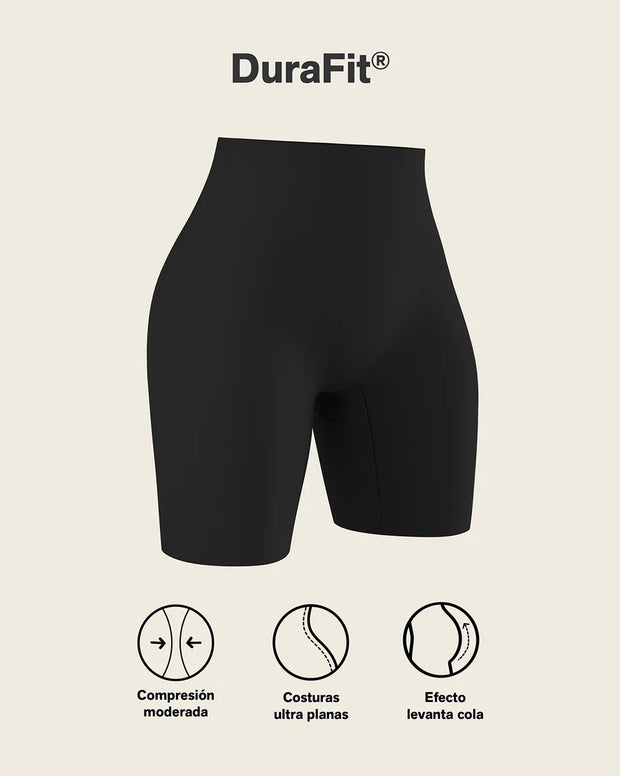 Panty short invisible de compresión de abdomen efecto levanta cola