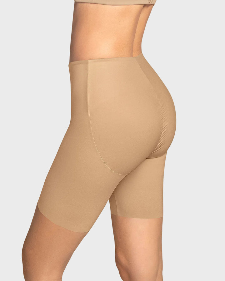 Panty short invisible de compresión de abdomen efecto levanta cola