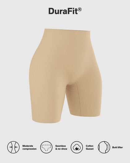 Panty short invisible de compresión de abdomen efecto levanta cola#color_700-negro