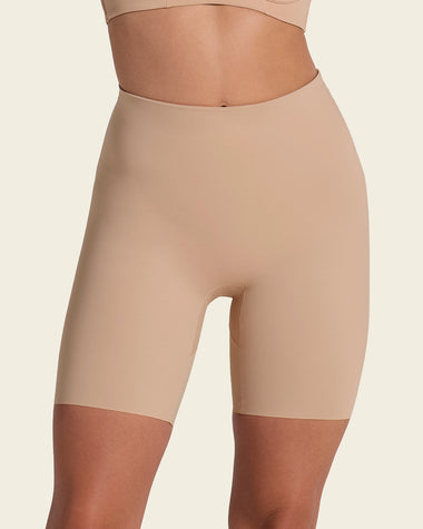 Panty short invisible de compresión de abdomen efecto levanta cola#color_801-cafe-medio