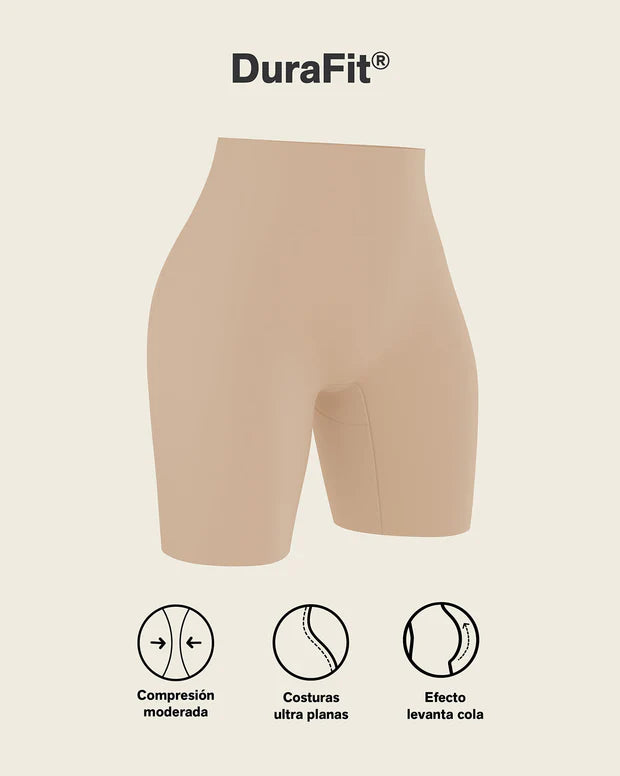 Panty short invisible de compresión de abdomen efecto levanta cola