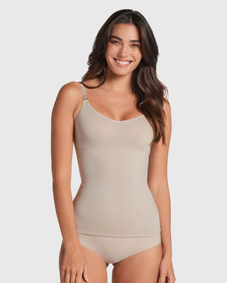 Camiseta multiusos de compresión de abdomen#color_802-cafe-claro