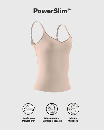 Camiseta multiusos de compresión de abdomen#color_802-cafe-claro