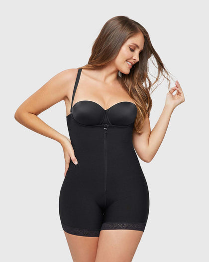 Panty faja tipo short de compresión fuerte levanta cola#color_700-negro