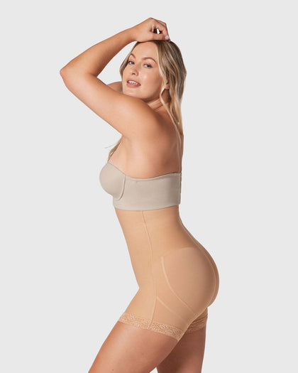 Faja corta con realce de glúteos#color_880-beige
