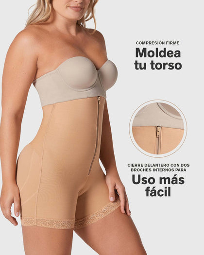 Faja corta con realce de glúteos#color_880-beige