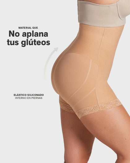 Faja corta con realce de glúteos#color_880-beige