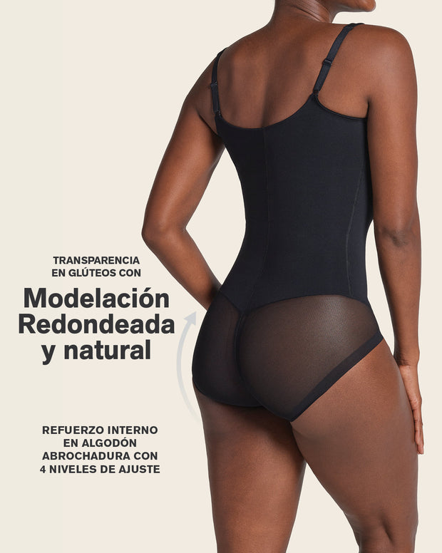 Body de control suave y copas con arco