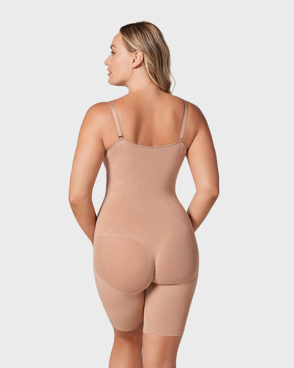 Faja body invisible de compresión efecto levanta cola#color_087-cafe-medio