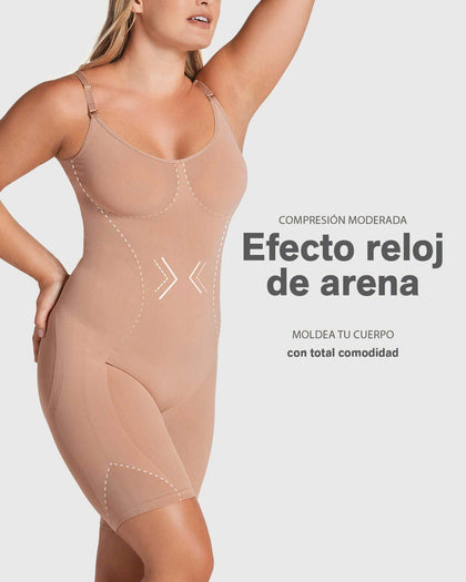 Faja body invisible de compresión efecto levanta cola#color_087-cafe-medio