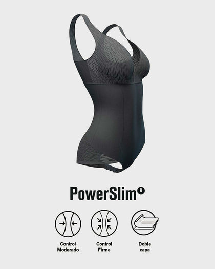 Faja tipo body con bralette incorporado con compresión de abdomen#color_700-negro