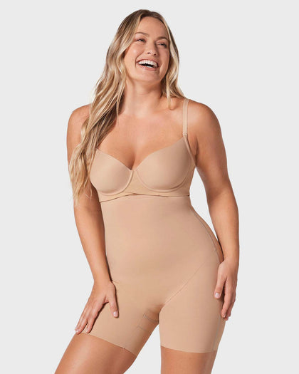 Faja pantalón de compresión efecto levanta cola#color_802-cafe-claro