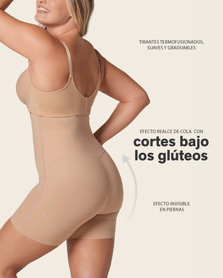 Faja pantalón de compresión efecto levanta cola#color_802-cafe-claro