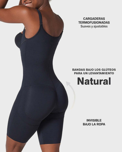 Body de Compresión Fuerte en Abdomen con Efecto Levanta Cola#color_700-negro