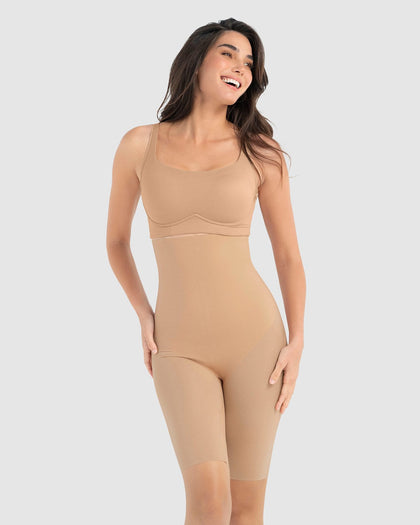 Body busto libre de compresión fuerte y aspecto invisible#color_801-cafe-medio